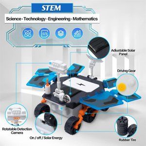STEM Solar Toys, Mars Rover Cars for Kids Aged 8+